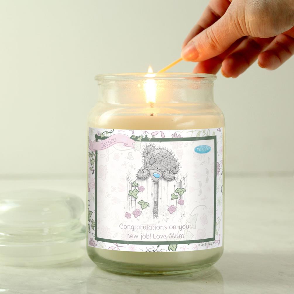 Personalised Me to You Secret Garden Large Jar Candle Extra Image 1